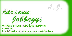 adrienn jobbagyi business card