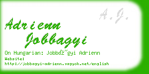 adrienn jobbagyi business card